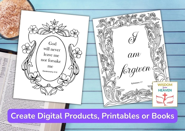 Bible affirmations coloring pages