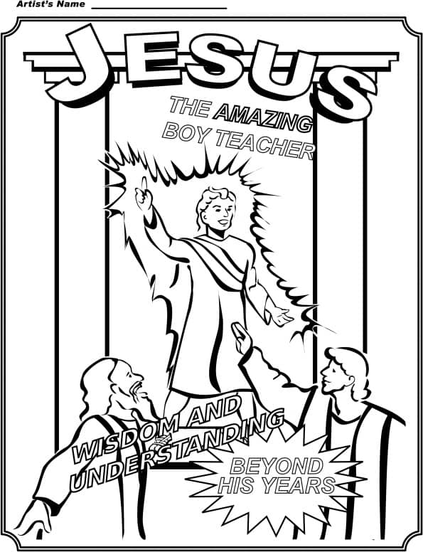 Boy jesus coloring page â