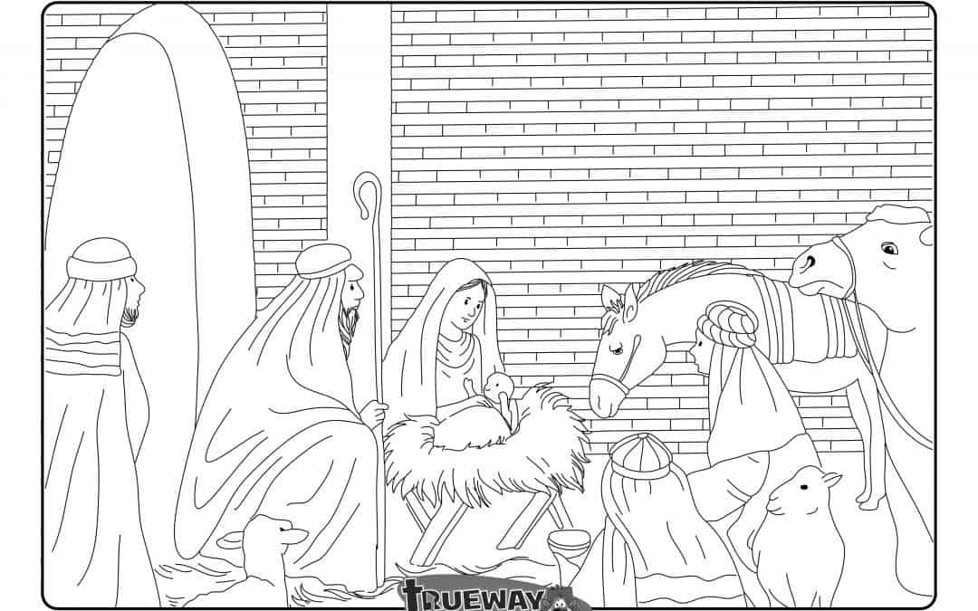 Wise men give their gifts to jesus