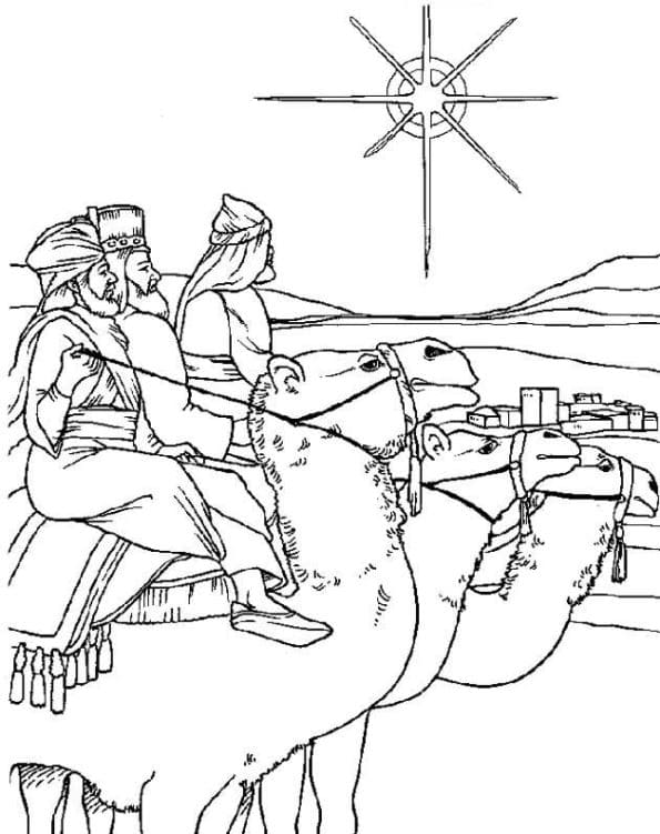 Epiphany picture coloring page