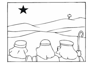 Free coloring pages wise men
