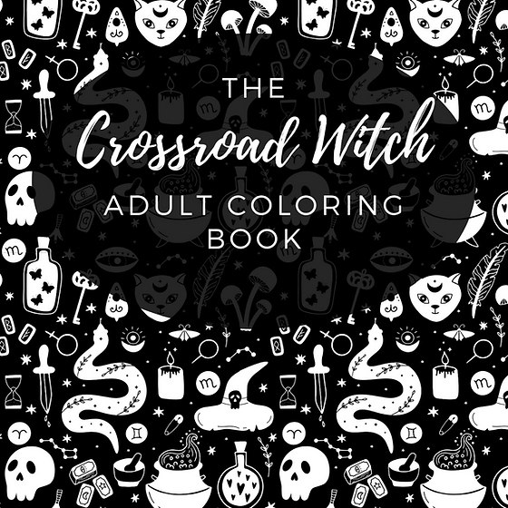 Crossroad witch adult coloring book house of witchcraft
