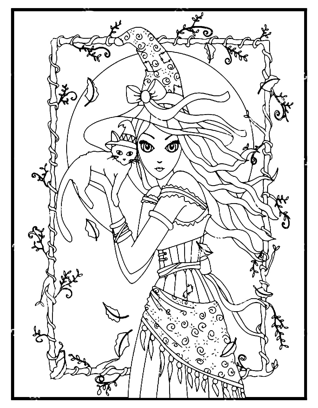 Witches coloring pages by coloringpageswk on