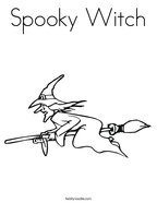 Broomstick coloring page