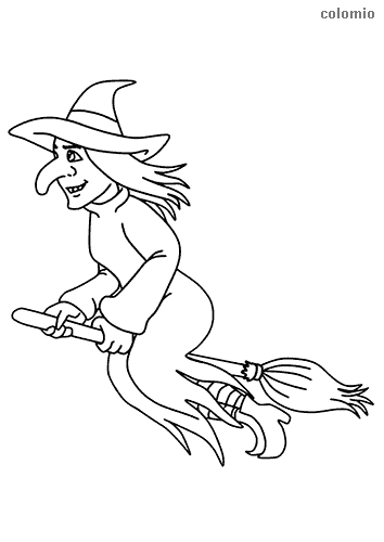 Witches coloring pages free printable witch coloring sheets