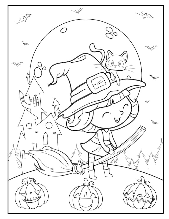 Printable halloween coloring pages