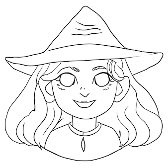 Page witch coloring images