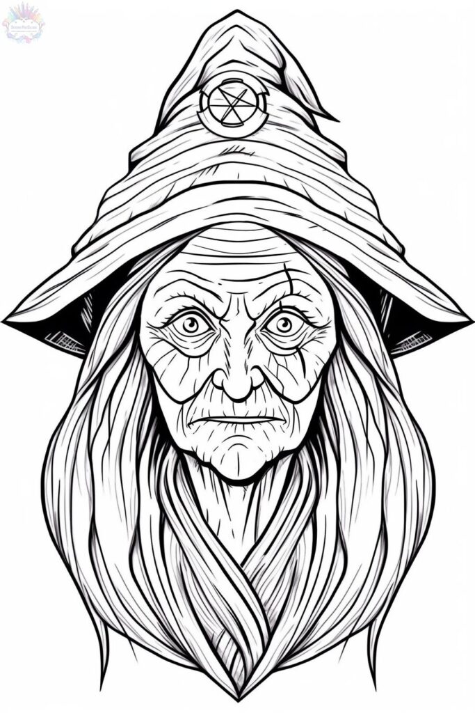 Witch coloring pages