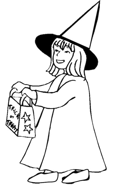 Free witch coloring pages you can print from home