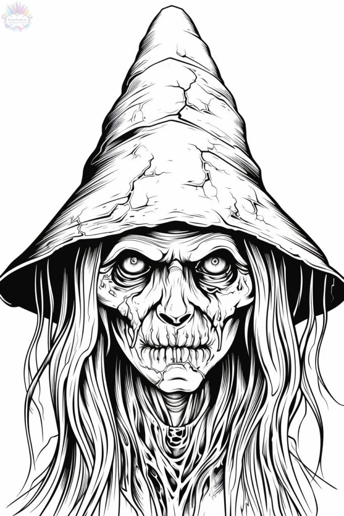 Witch coloring pages