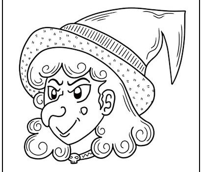Tag witch coloring page print it free