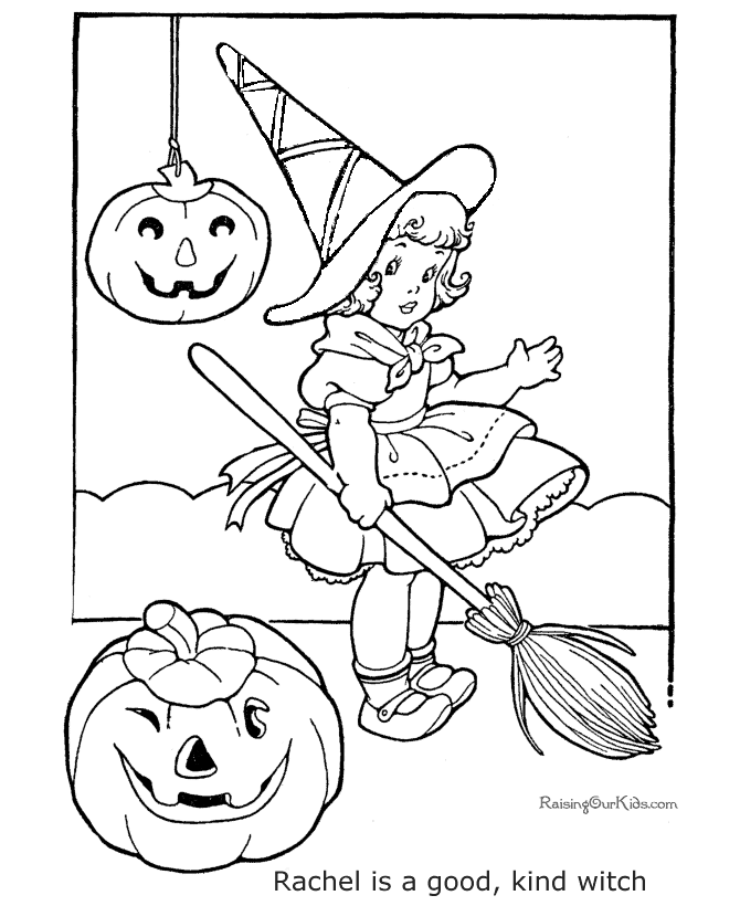 Printable halloween coloring page