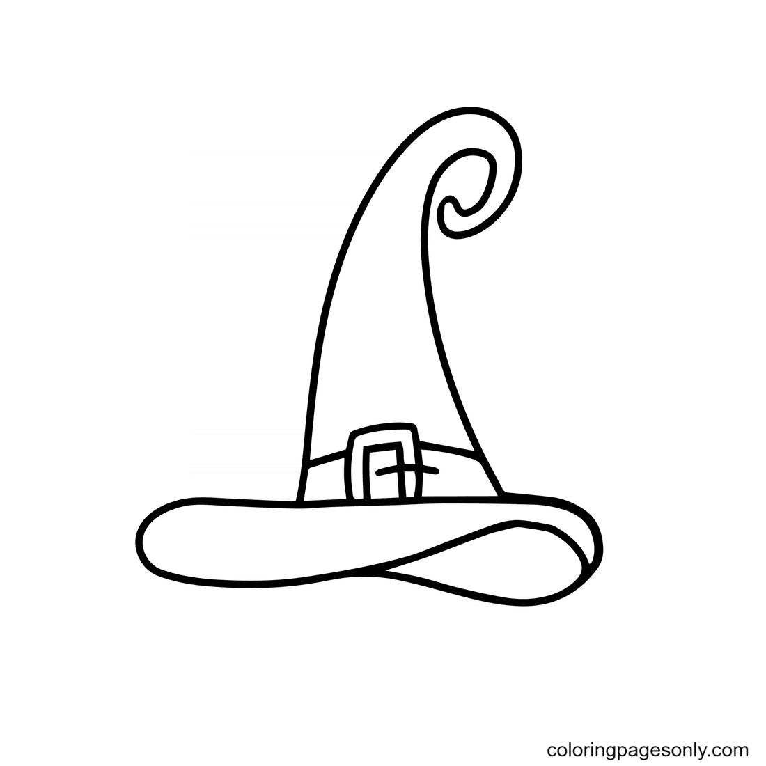 Witch hat coloring pages printable for free download