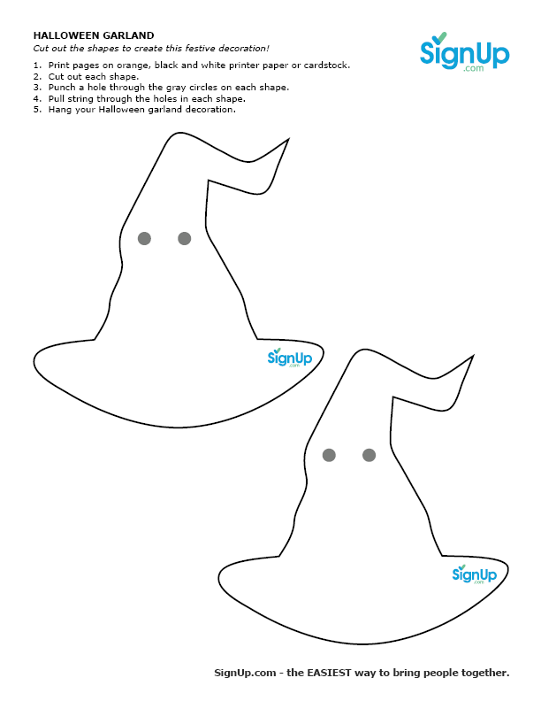Free printables halloween garland