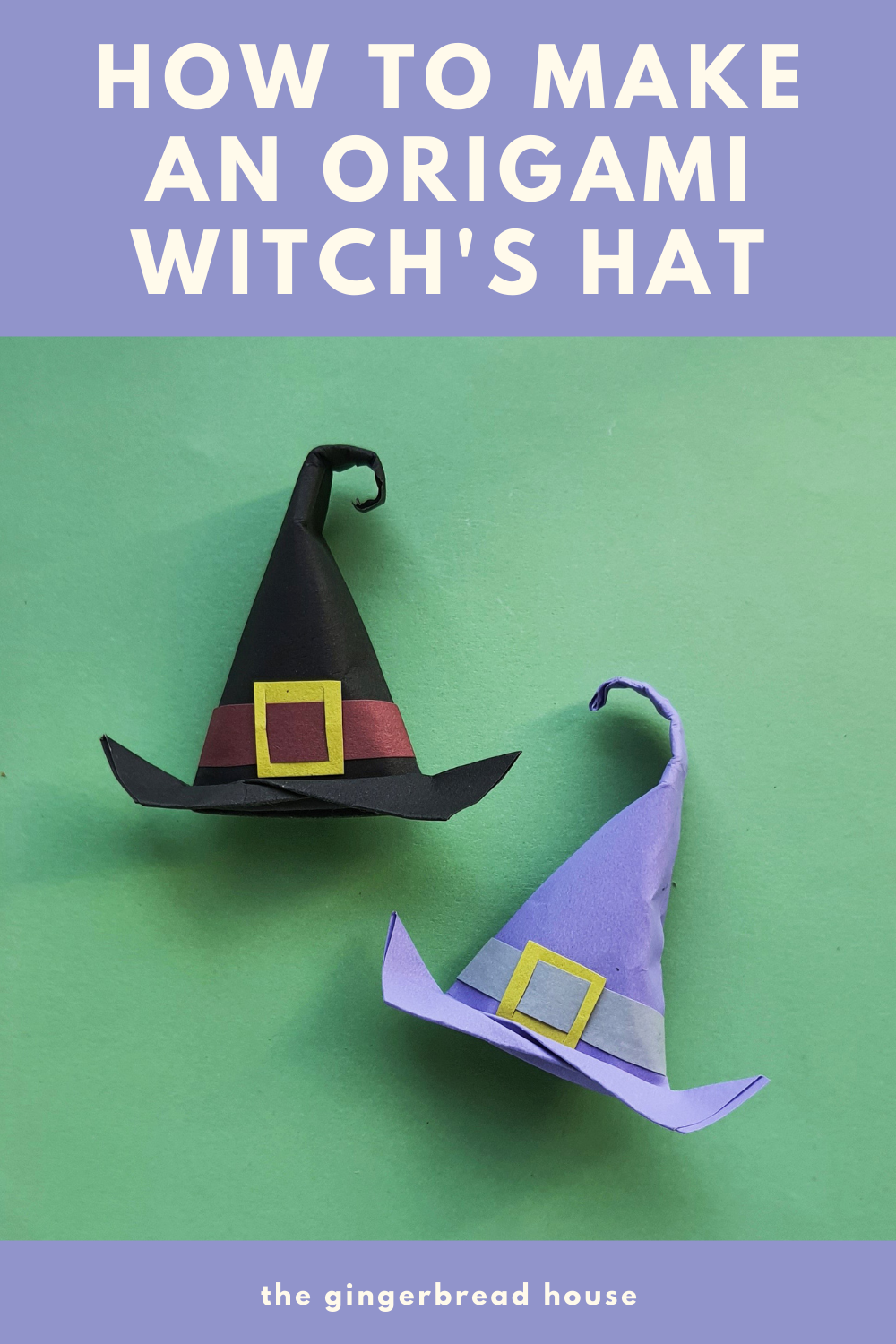 How to make an origami witchs hat