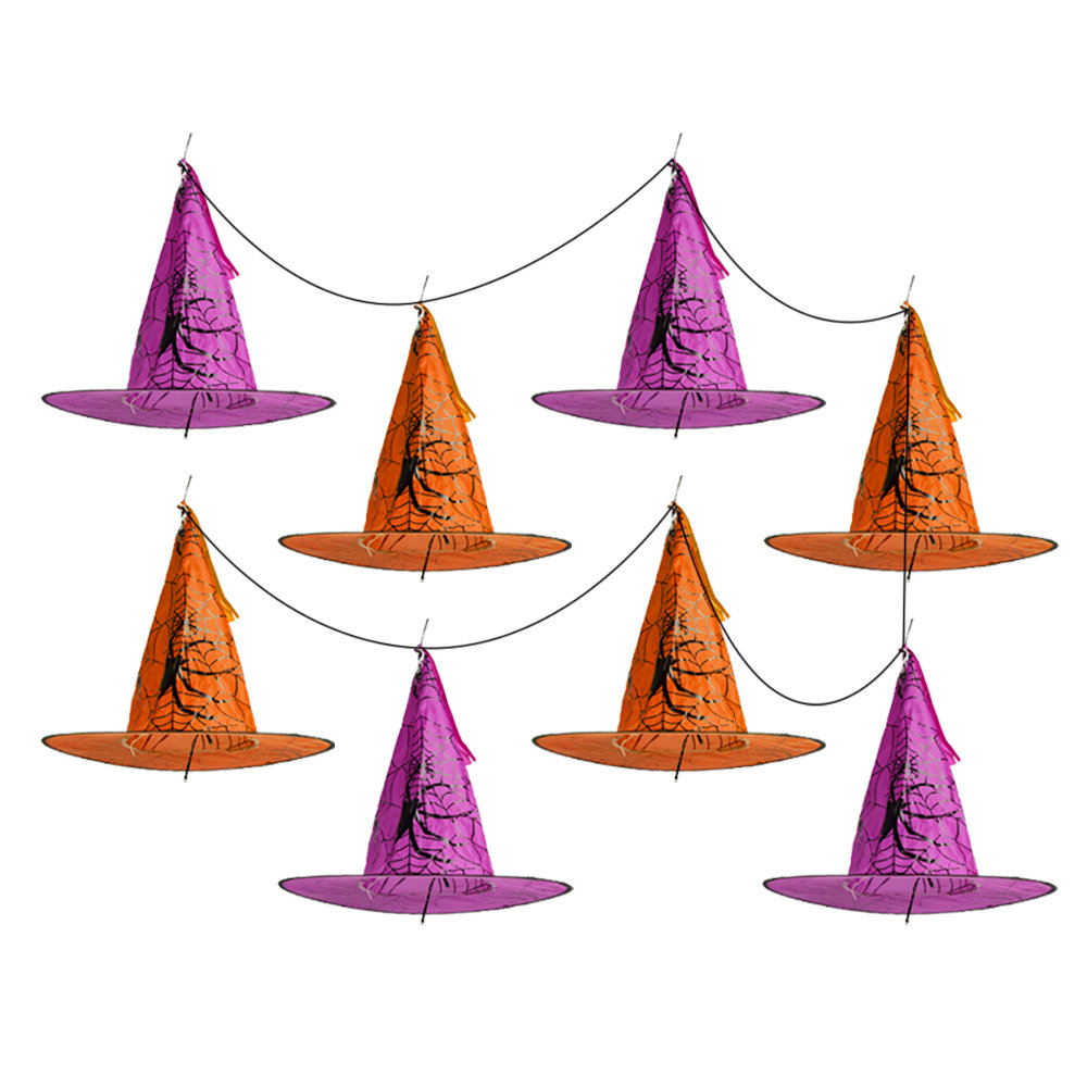 The holiday aisle set of halloween led decoration hanging witch hats reviews