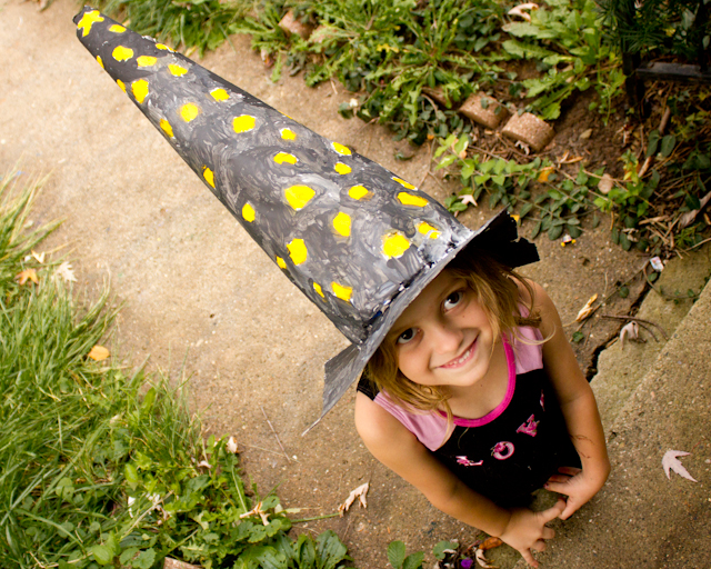 Project show and tell a diy childs witch hat made from recycled newspaper and cardboard â crafting a green world