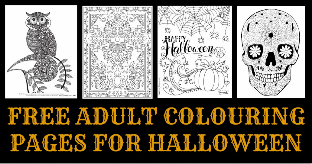 Halloween colouring pages for adults mum in the madhouse