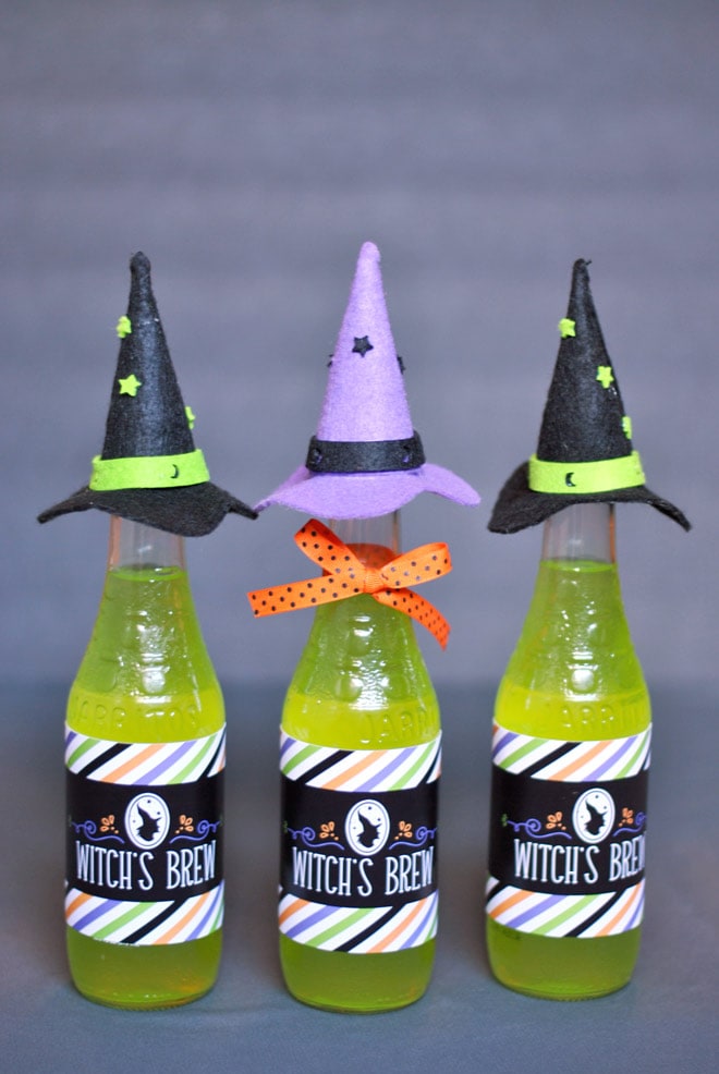 Freebie diy witchs brew bottles for halloween