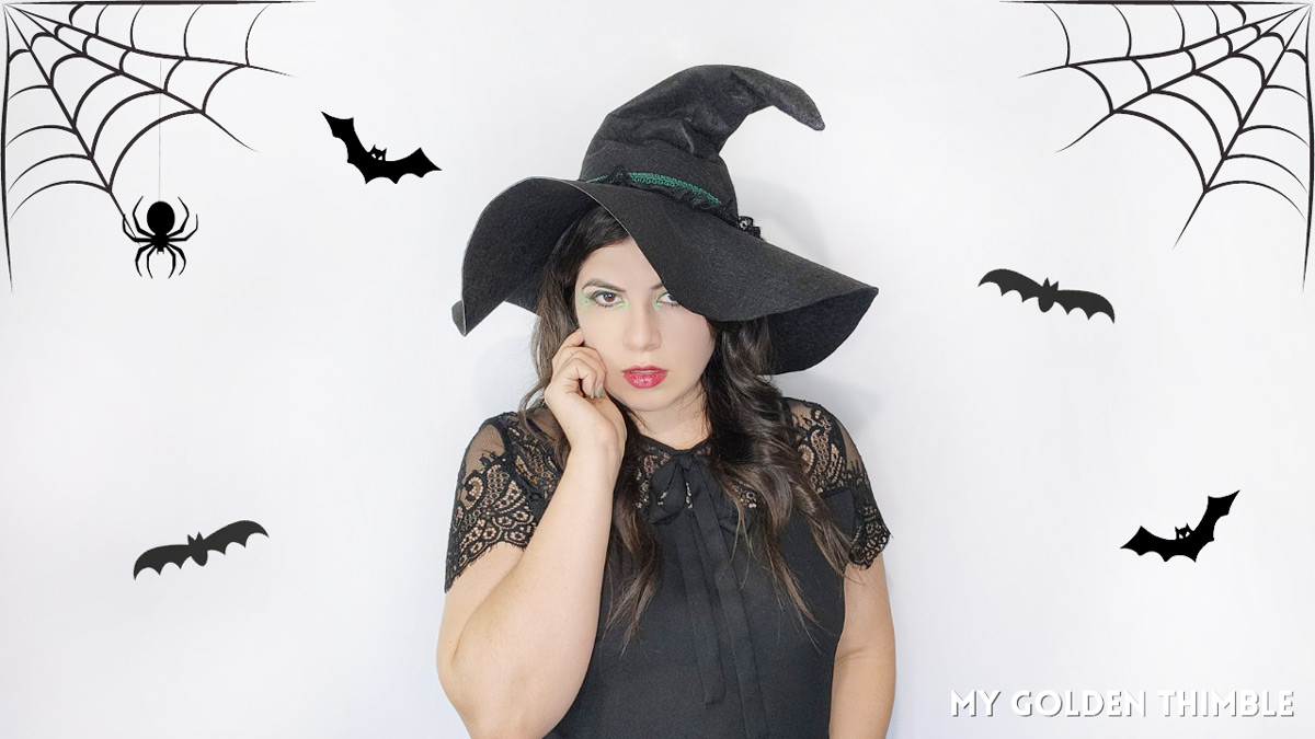 Cute easy and free witch hat pattern for kids and adults