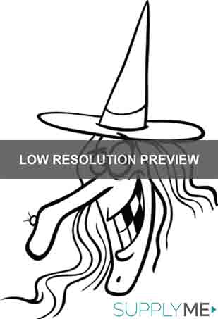 Printable halloween witch coloring page for kids â
