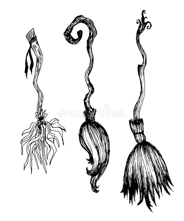Witch flying coloring page stock illustrations â witch flying coloring page stock illustrations vectors clipart