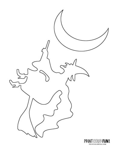 Witch coloring pages for halloween craft fun and learning at