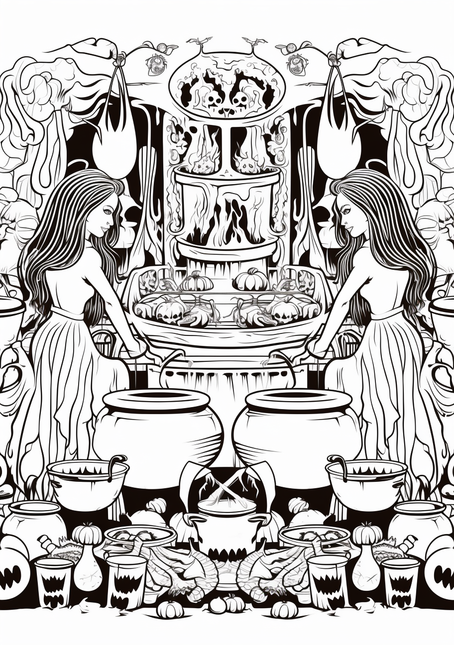Creative halloween coloring s