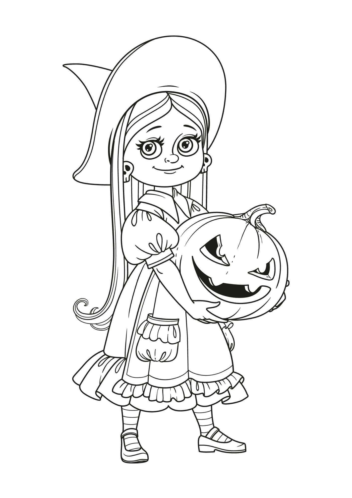 Captivating witch coloring pages for kids and adults