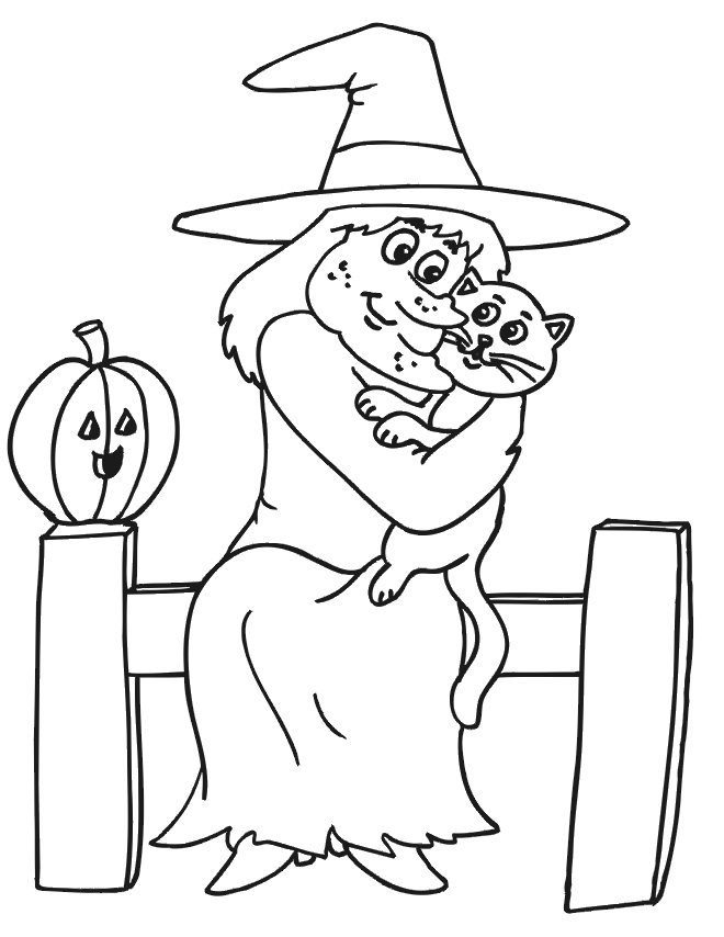 Witch coloring pages free printables for kids