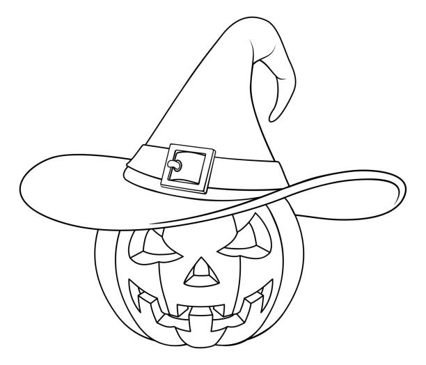 Halloween coloring book stock illustrations royalty