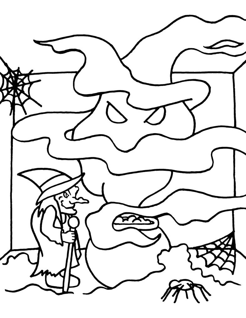Witches brew coloring page by cetivarose on