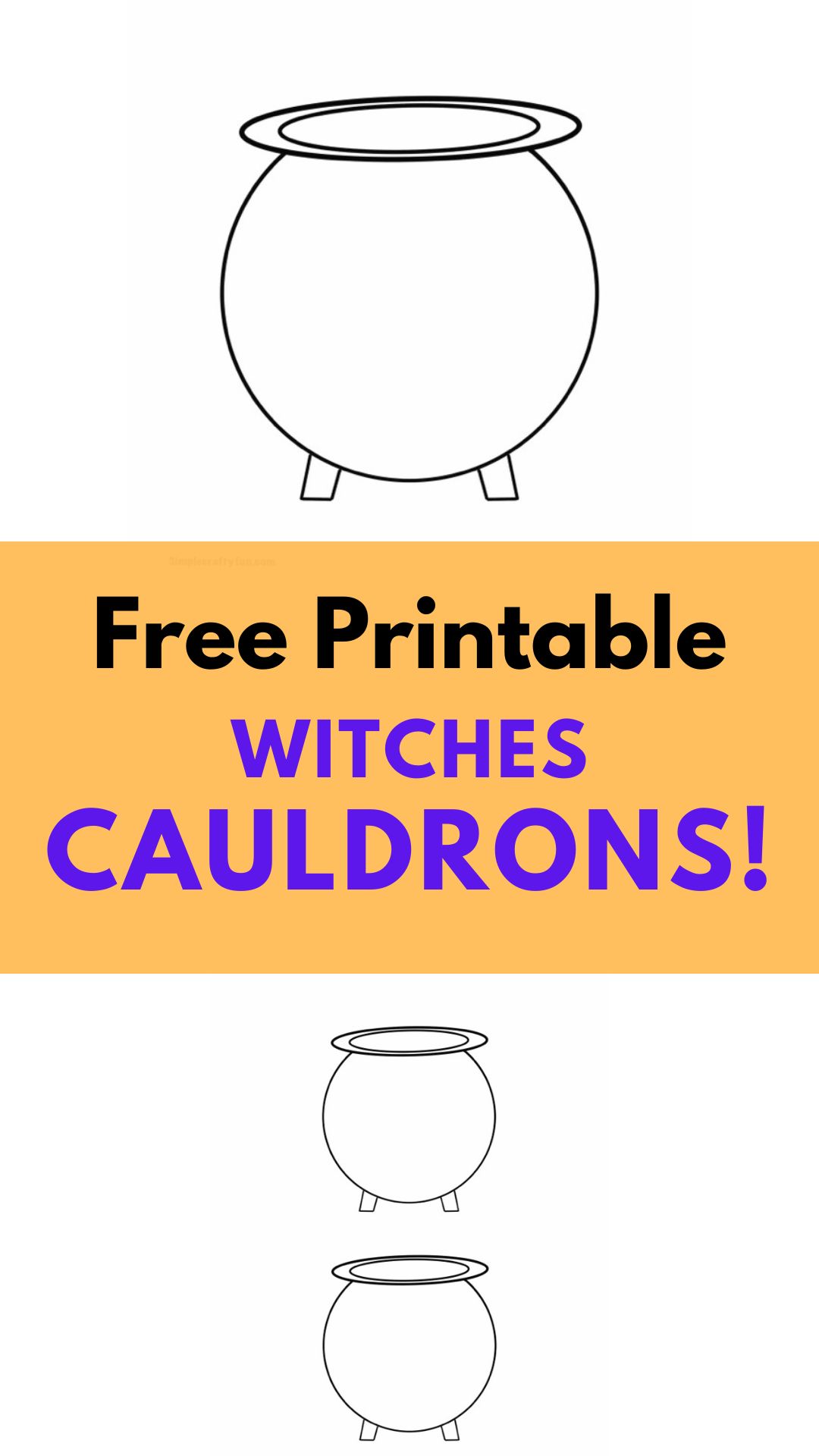 Free printable witches cauldron