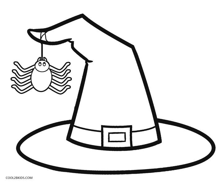 Witches hat colouring