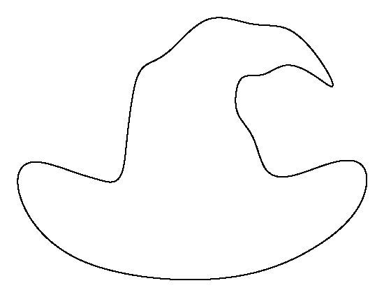 Free printable witch hat template