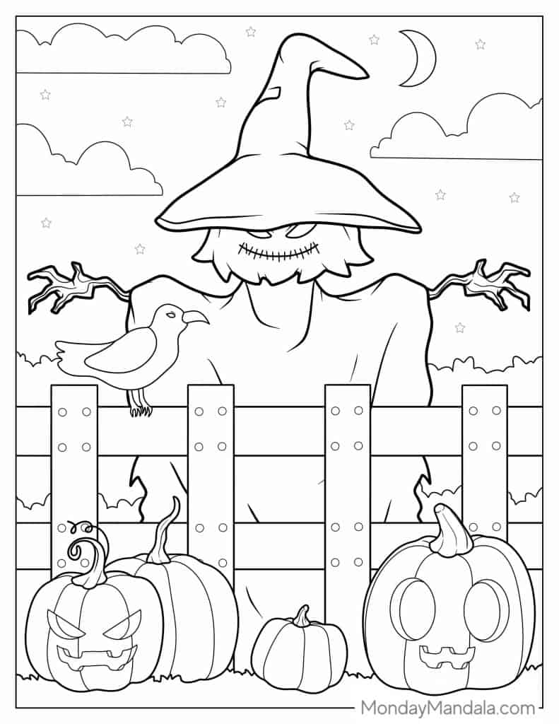 Pumpkin coloring pages free pdf printables