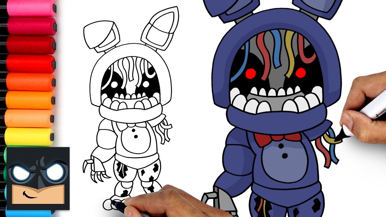 How to draw withered bonnie five nights at freddys