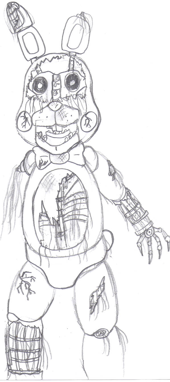 Withered toy bonnie by crossovergamer on