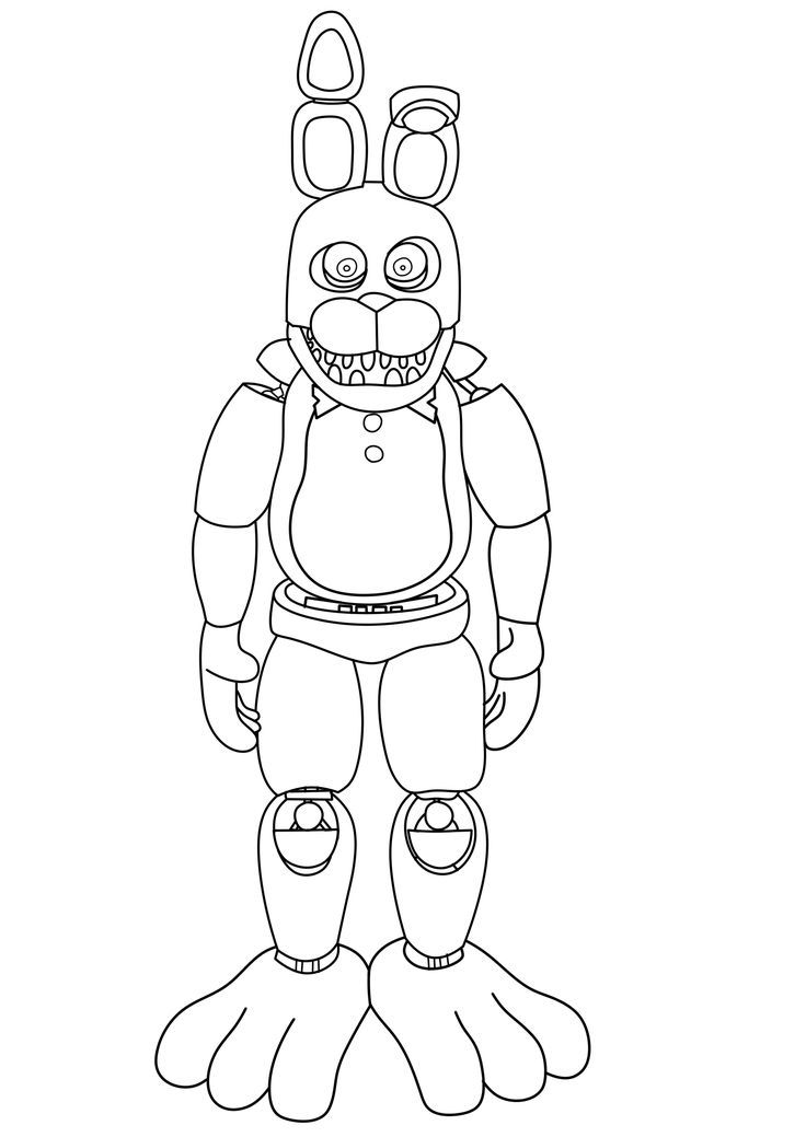 Bonnie the bunny fixed freddy para colorear libro de colores imagenes de bonnie fnaf