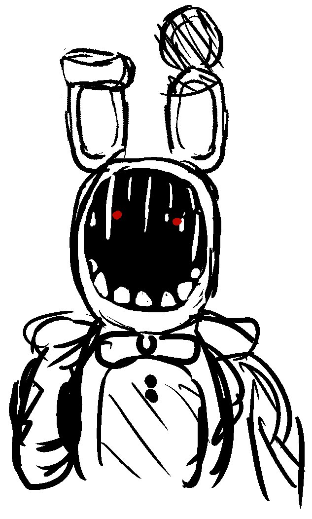 Emið on x fnaf realscawthon withered bonnie i loved to draw him when i was in th grade so i decided to see if i could still draw him and i think
