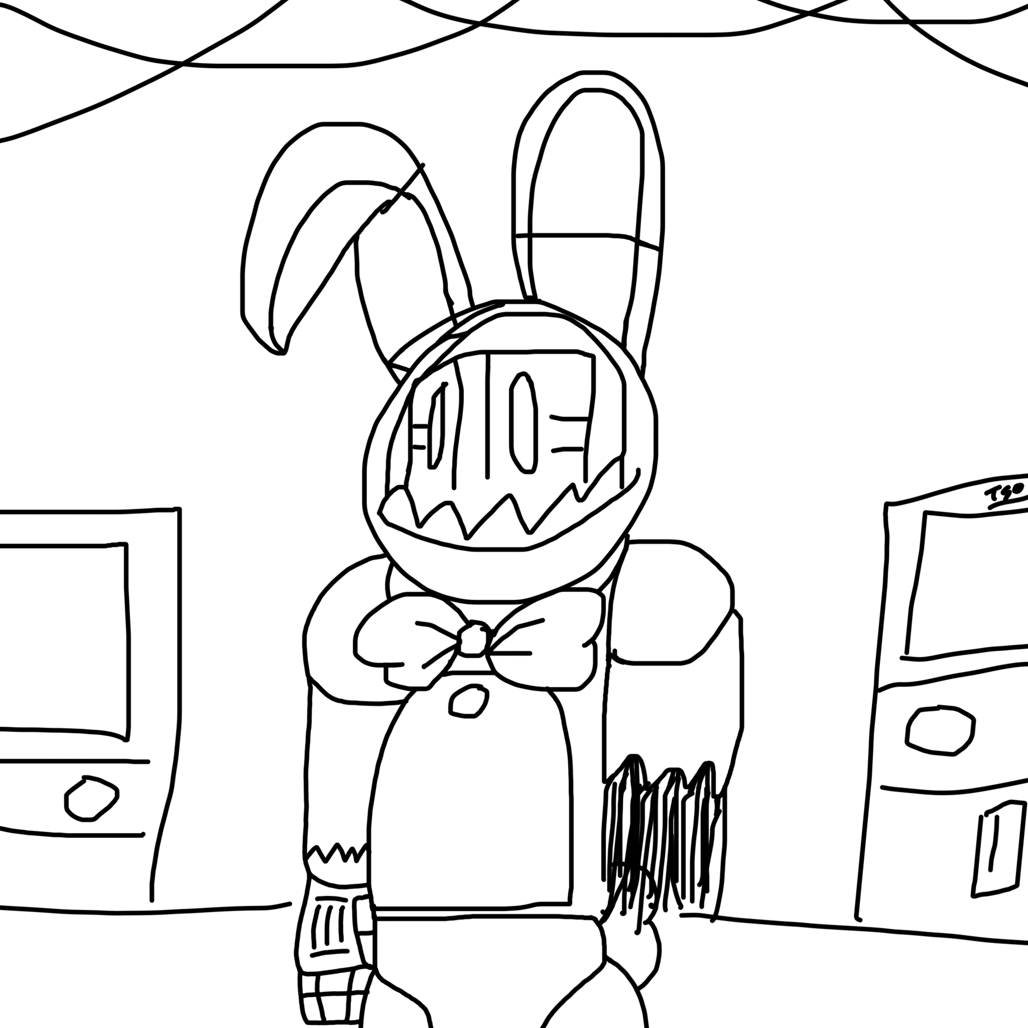 Withered bonnie sketch by receptivemangle on