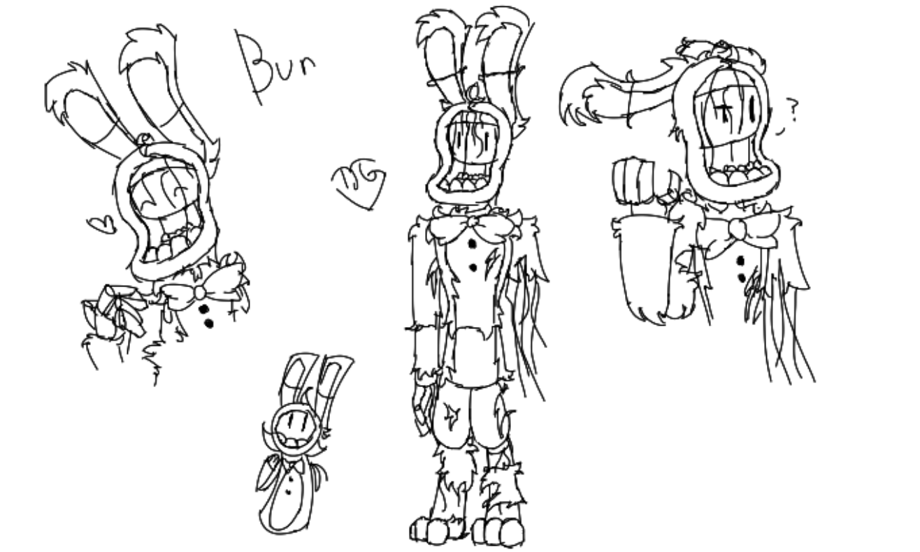 Just some withered bonnie doodles rfivenightsatfreddys