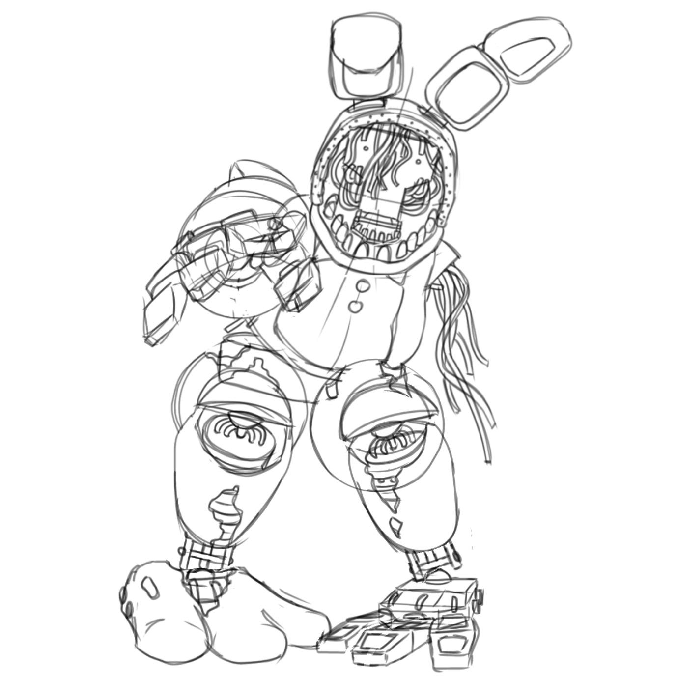 Withered bonnie rfivenightsatfreddys