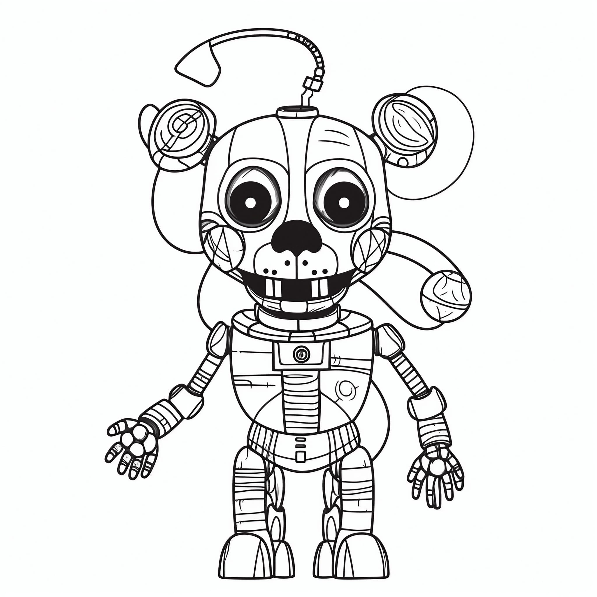 Fnaf coloring pages for free printable