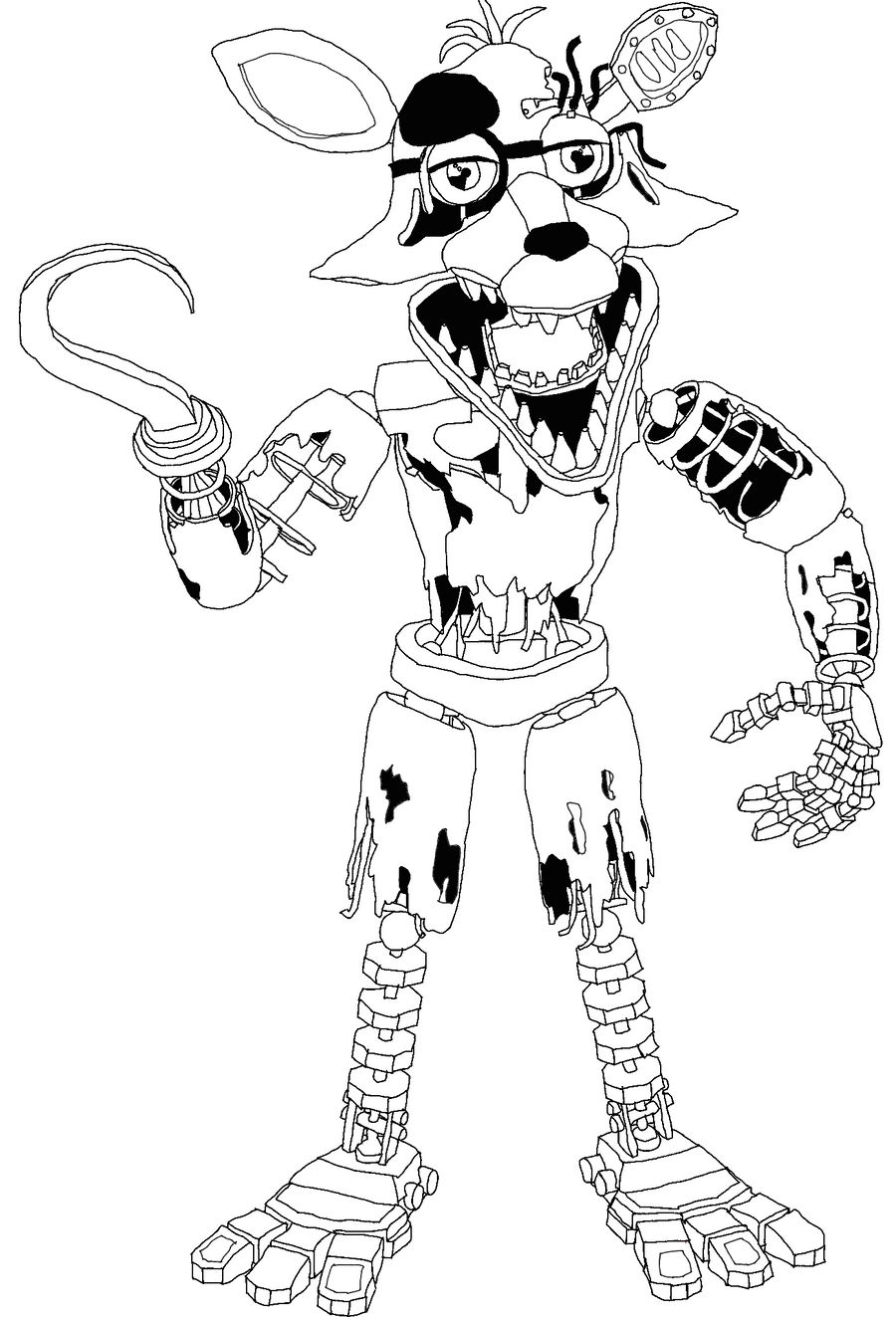 A drawing of withered foxy i guess by diamonddoesdeviant on