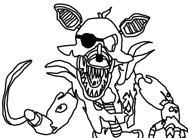 A drawing of grim foxy i guess by diamonddoesdeviant on