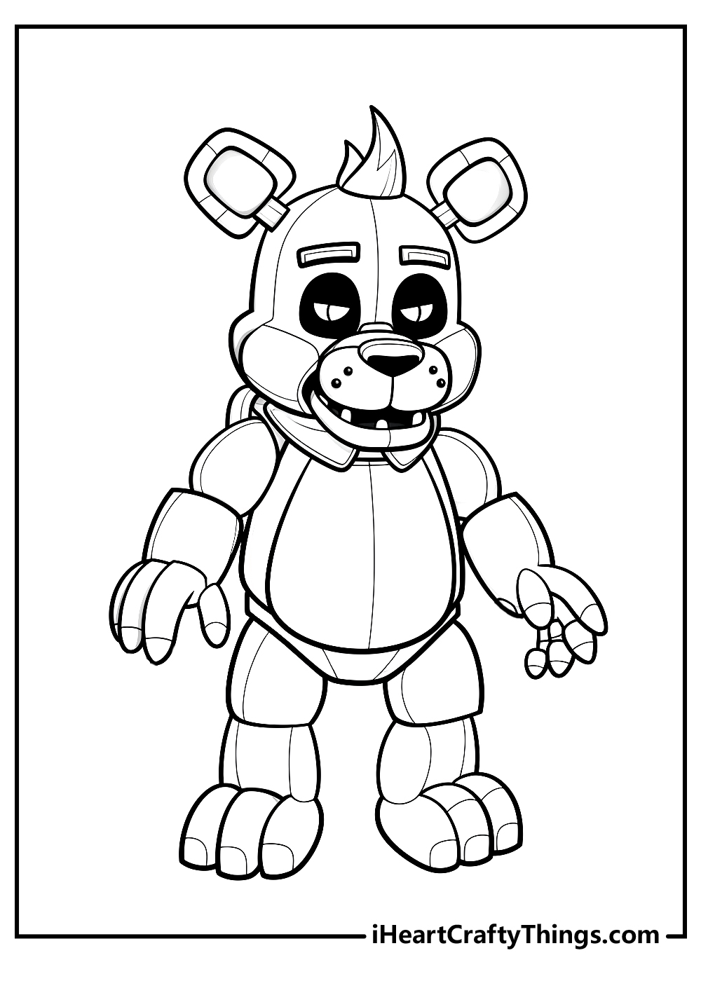 Five nights at freddys coloring pages free printables