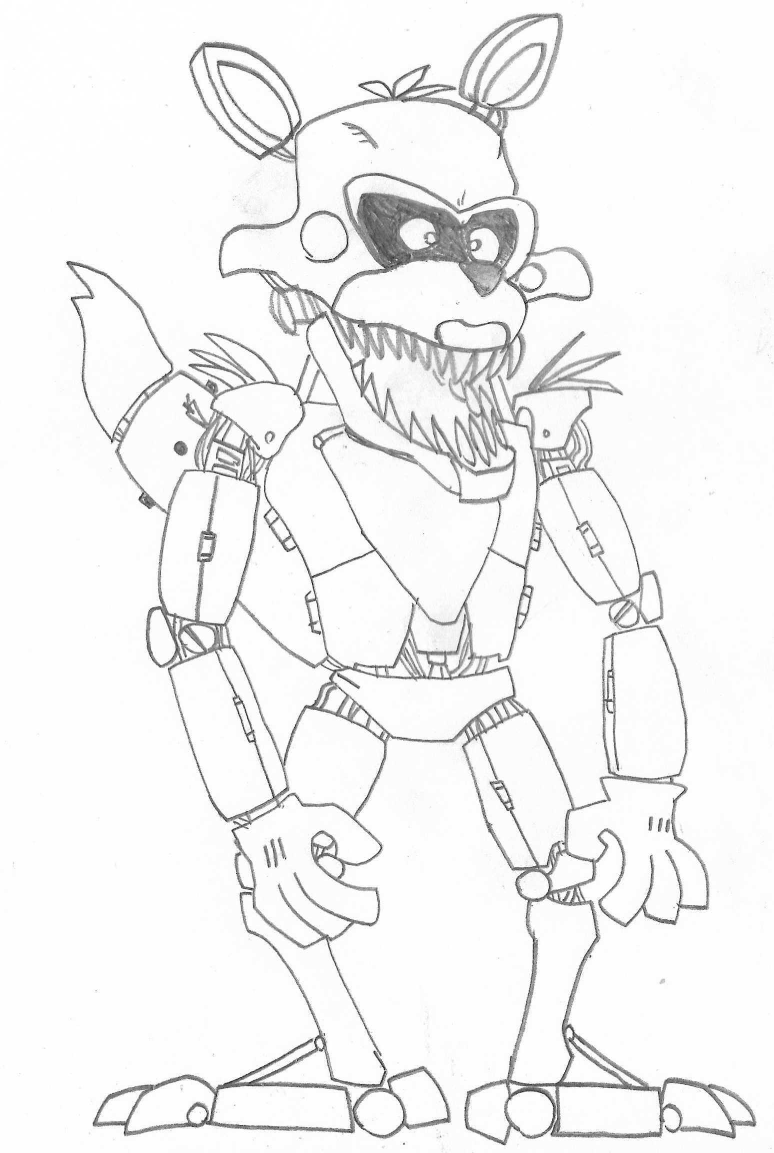 Foxy es out of the fourth closet rfivenightsatfreddys