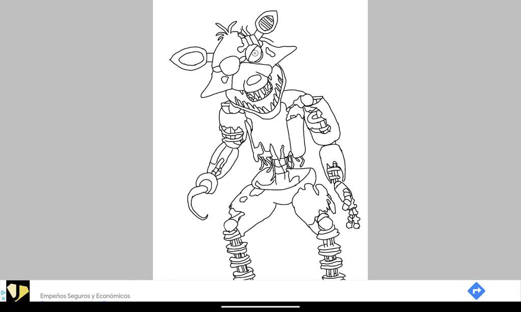 Blog dibujo withered foxy