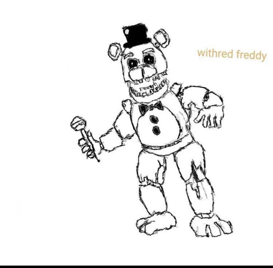 A wither freddy drawing hope ya like it rfivenightsatfreddys